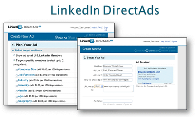 LinkedIn Direct Ads Screenshot