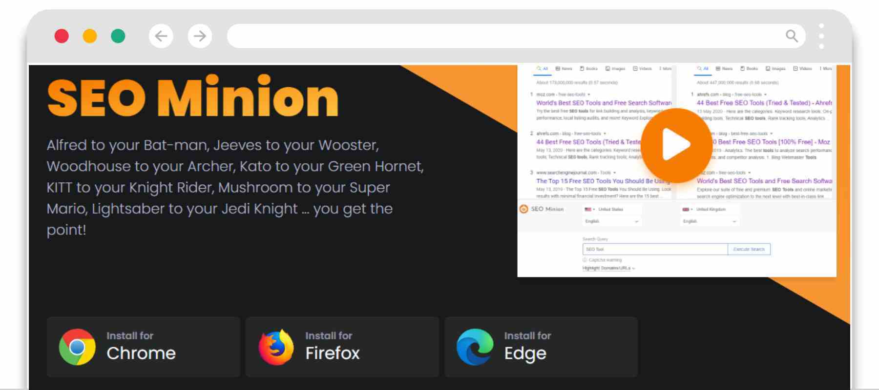 SEO Minion - SEO Chrome Extensions for SaaS Startups