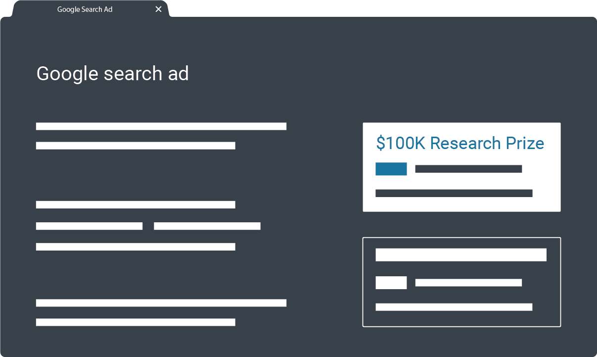 Google Search ads for Academic Research Prize promotions through Social and Digital Ads Google Search ads for Academic Research Prize promotions through Social and Digital Ads